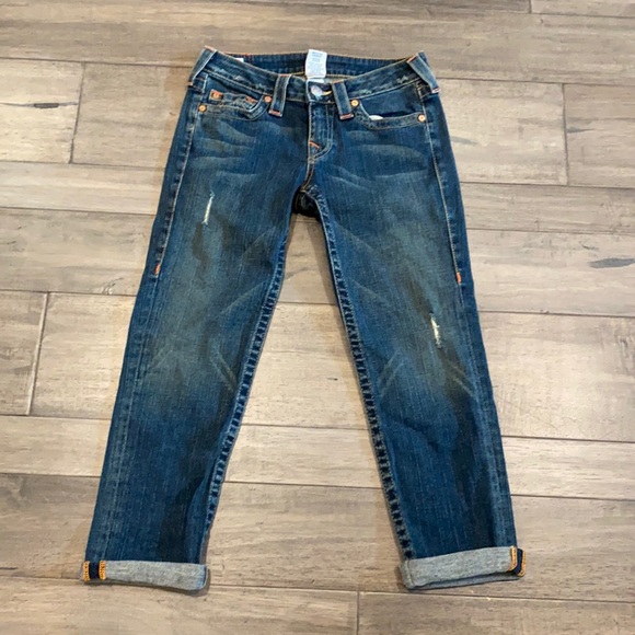 Denim - True Religion Lizzy Crop Jeans Size27